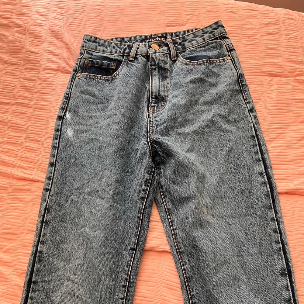 Boohoos straight leg denim jeans
